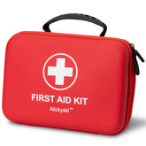 Atickyaid first aid kit case with waterproof shell protects supplies in all-weather use.