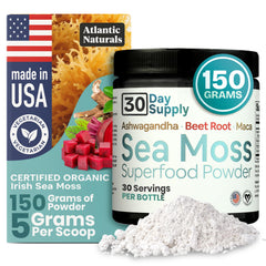 Atlantic Naturals Sea Moss Powder vanilla tub ready for daily use