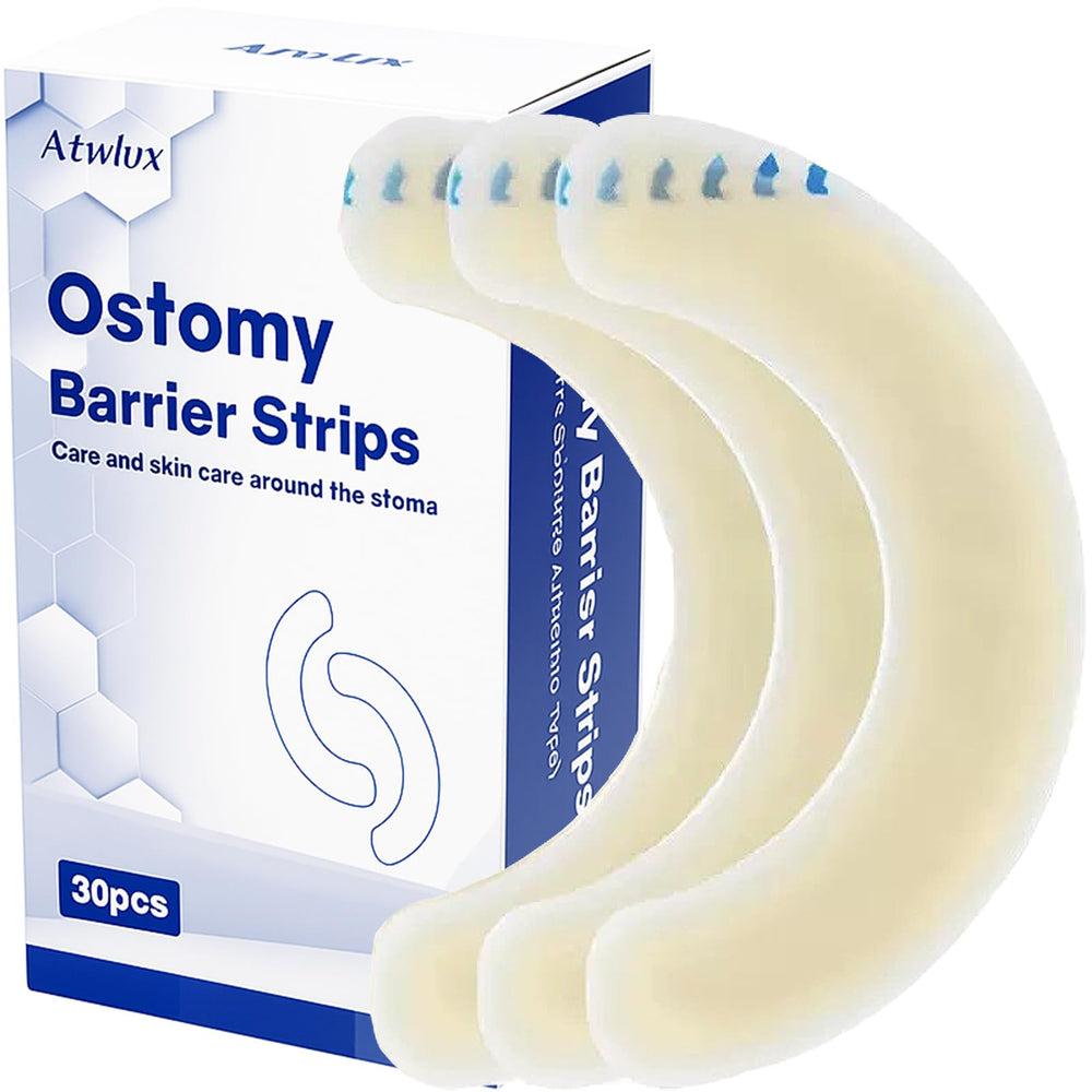Atwlux ostomy barrier strip demonstrates elastic fit for a secure seal