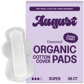 August Super Cotton Pads pack front view emphasizes all-day comfort