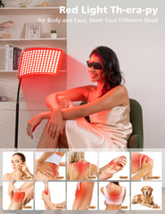 Aulanto red light panel 660nm LED close-up highlights skin vitality