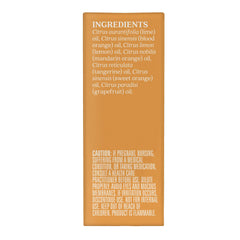 Aura Cacia Citrus Burst diffuser with drops highlights a zesty citrus scent for energizing mornings.
