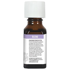 Aura Cacia Love Potion diffuser scene showcases an inviting citrus-floral ambiance