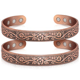 Auramag copper bracelet closeup highlights premium craftsmanship and durable finish