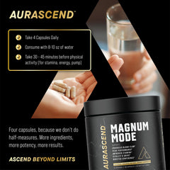 Aurascend Magnum Mode packaging box displayed on a desk.