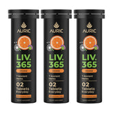 Auric Herbal Liver Support tablets in bottle for daily detox and maintenance