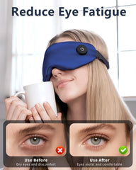Aurorcness heated eye mask uses 100% mulberry silk for skin-friendly comfort.