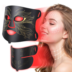 Aurphany LED mask on the face for convenient at-home skincare sessions