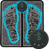 Autagpen foot massager device at home for soothing comfort and circulation.