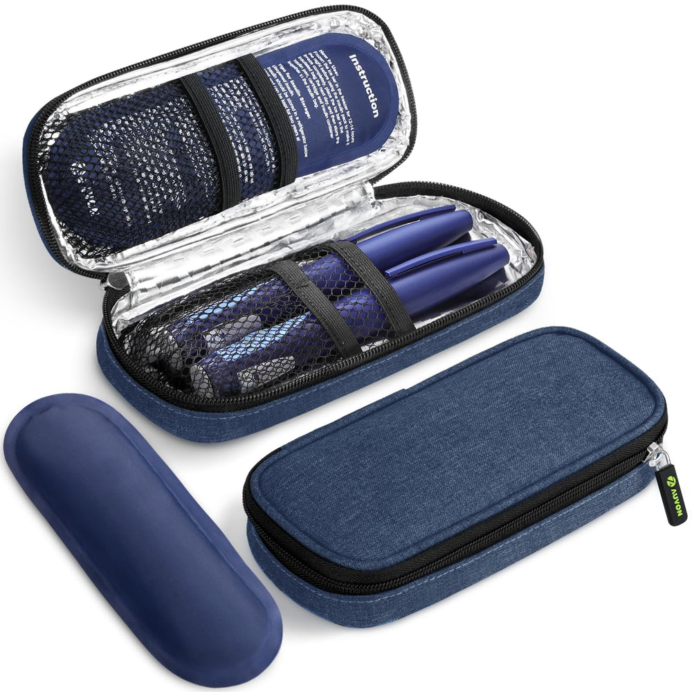 Estuche AUVON para pen de insulina mantiene temperatura estable durante el viaje