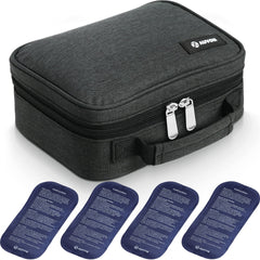 AUVON large insulin cooler outer case keeps meds organized during travel.