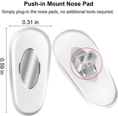 Auzky almohadillas nasales para Ray-Ban RB4071, amortiguación cómoda todo el día.