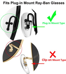 Auzky almohadillas nasales para Ray-Ban RB6335, reduce presión y marcas faciales.
