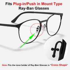 Auzky almohadillas nasales para Ray-Ban RB6375, ajuste cómodo al instante.