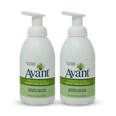 Avant Alcohol-Free Foaming Hand Sanitizer bottle shows quick, even hand coverage.