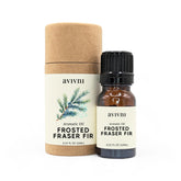 Avivni Frosted Fraser Fir fragrance oil bottle showing pure, phthalate-free aromatherapy option.