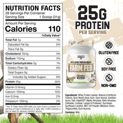 Axe & Sledge Farm Fed whey scoop for convenient post-workout fueling.