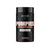 Axe & Sledge PUMPIES bottle pour supports pre-workout blood flow for stronger pumps.