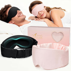 Azang curved nose bridge silk mask ensures full blackout for restful nights