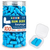 AZEN 100-pairs ear plugs slim pack for quiet nights and travel