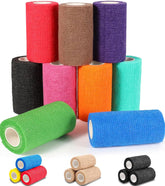 AZEN 9-pack bandage wrap in vibrant colors for versatile wrapping