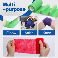 AZEN bandage wrap supports protection for strains and sprains
