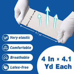 AZEN easy-to-use cotton elastic gauze for lint-free dressings.