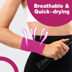 AZEN vendaje para muñeca rosa, ideal para deporte.