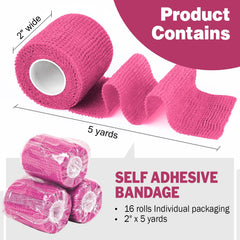 AZEN vendaje rosado con textura elástica, transpirable y cómodo de usar.