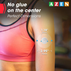 AZEN waterproof transparent patch keeps skin dry while showering