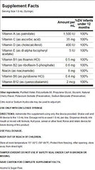 B Protected Pedia Poly-Vite Drops with dosing dropper, easy to mix into foods or drinks