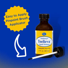 Skin around nails treated with Toelieva providing nourishing coverage.