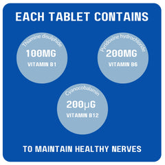 babaPACK Neurobravo nutrition label close-up emphasizing B vitamins for nerve function