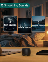 Babelio white noise night light ambient glow provides a gentle warm glow for sleeping spaces