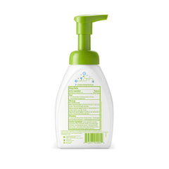 Closeup of Babyganics foaming sanitizer foam showing gentle texture