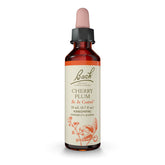 Bach Cherry Plum remedy bottle with dropper for calm focus.