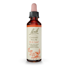 Bach Cherry Plum remedy bottle with dropper for calm focus.