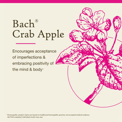 Crab Apple remedy label highlighting vegan and sugar-free formulation.