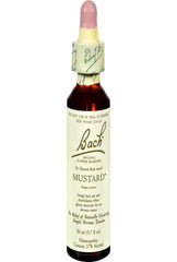 Bach Mustard bottle showing the joy focus for emotional balance.