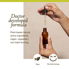 Drops in the tongue or water for daily focus routine.