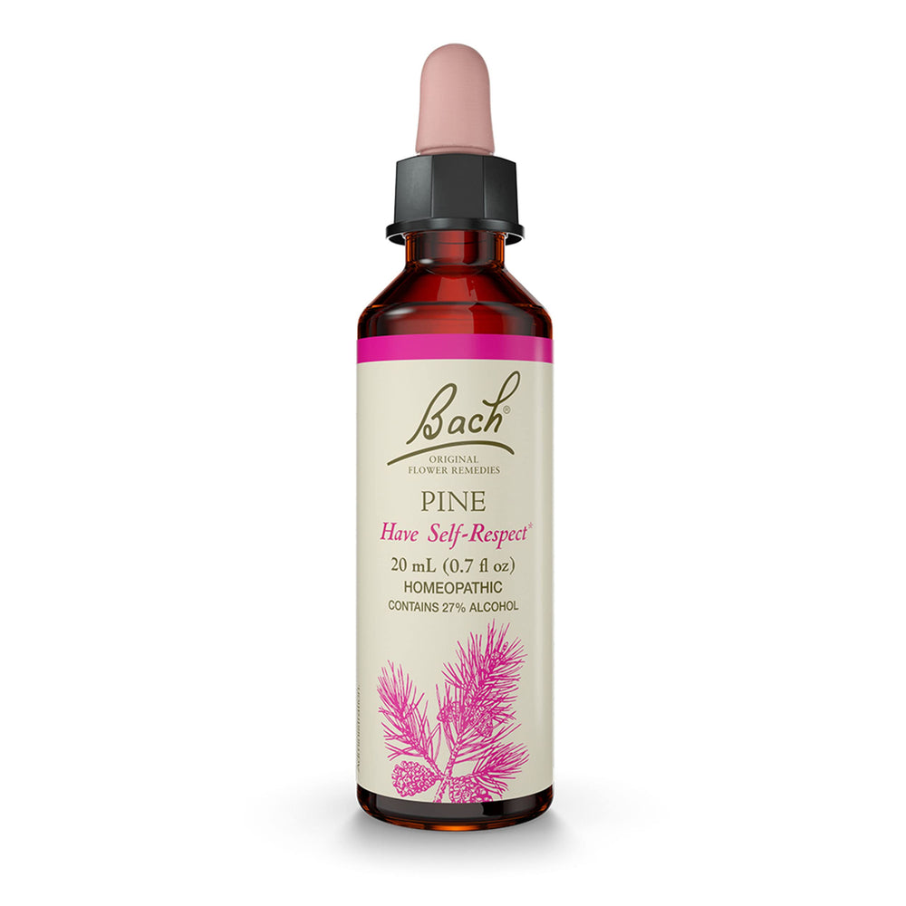 Bach Pine Self-Respect bottle with dropper for easy daily use