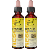 Bach Rescue Remedy dropper bottle with yellow cap for rapid stress support