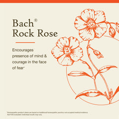 Bach Rock Rose Flower Essence bottle highlighting plant-based essence