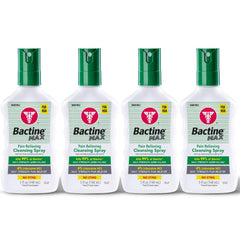 Bactine MAX first aid spray bottle front view shows compact 5oz design for easy use.