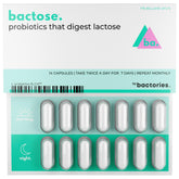 BACTOSE bottle with dairy digestive focus showing support for lactose digestion during meals
