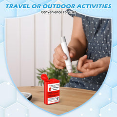 Baderke biohazard label sharps disposal box, red and easy to identify.