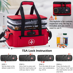 BAGSFY durable water-resistant exterior keeps meds protected during travel