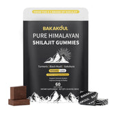 BAKAKOUL Shilajit Gummies con sabor fresa, soporte energético diario