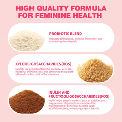 BAKAKOUL vaginal probiotic label detail highlights probiotic blend