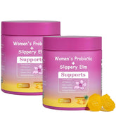 Bakong Her Juicy feminine probiotics bottle front highlighting pineapple flavor for daily wellness.
